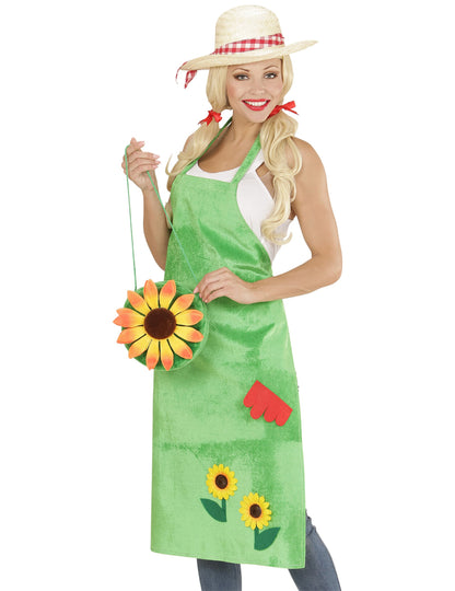 Sac tournesol et chapeau de paille de la blouse de jardinier pour adulte