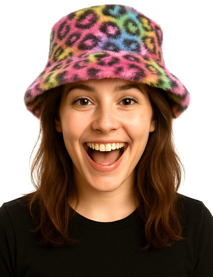 Šarena leopard plišana kapa 