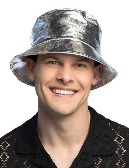 Srebrni metalni šešir za odrasle