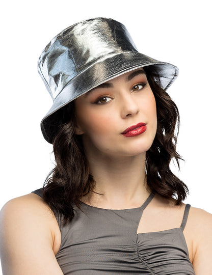 Srebrni metalni šešir za odrasle