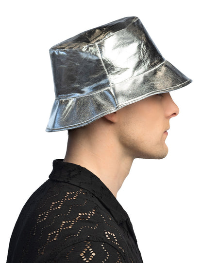 Srebrni metalni šešir za odrasle
