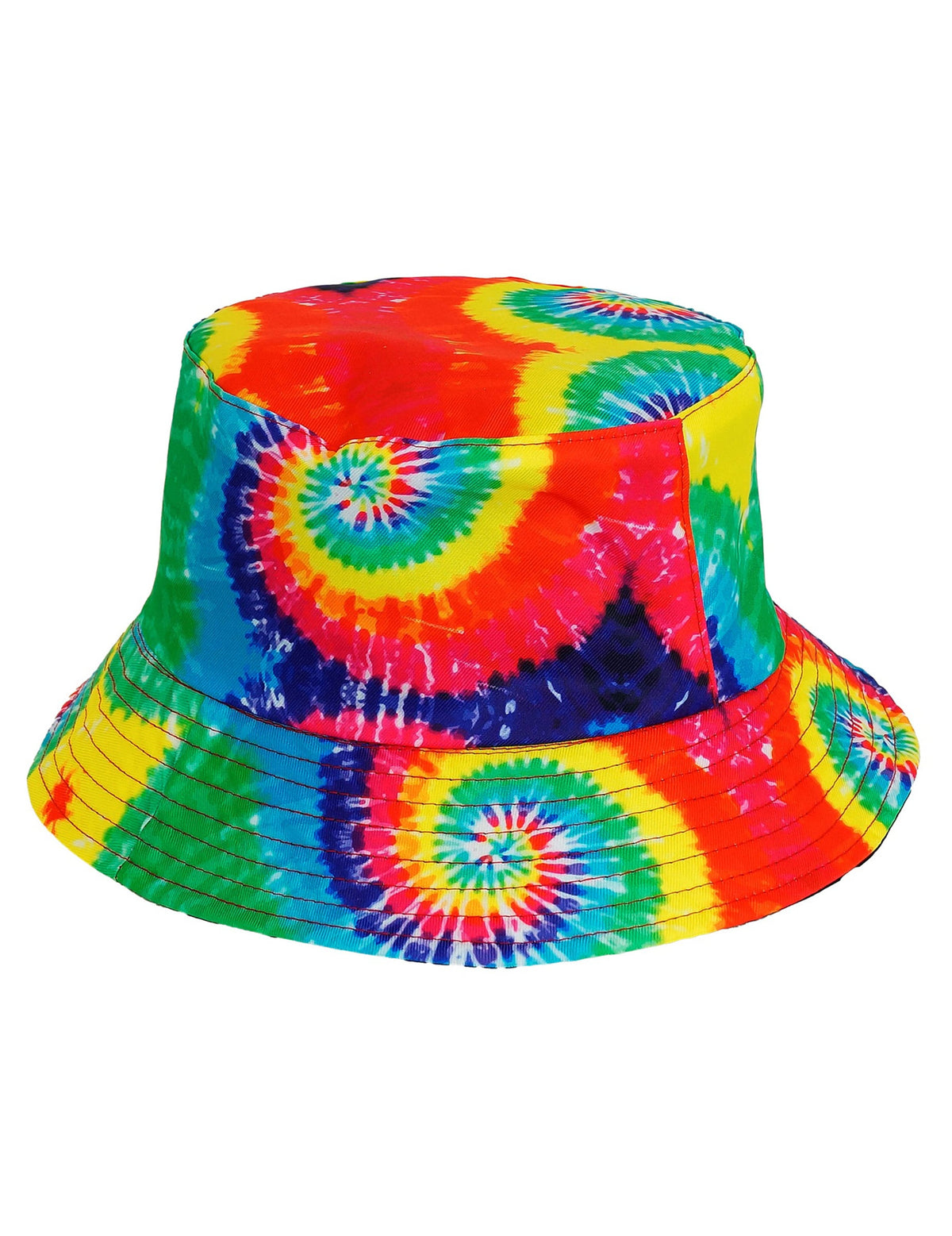 Vue de face du bob tie and dye