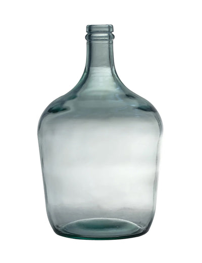 Bonbonne dame jeanne 4 l 18 x 30 cm en verre bleu