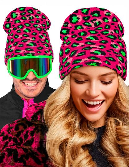 Ružičasto-zeleni fluorescentni leopard čep za odrasle 