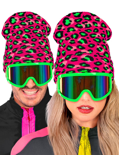 Ružičasto-zeleni fluorescentni leopard čep za odrasle 