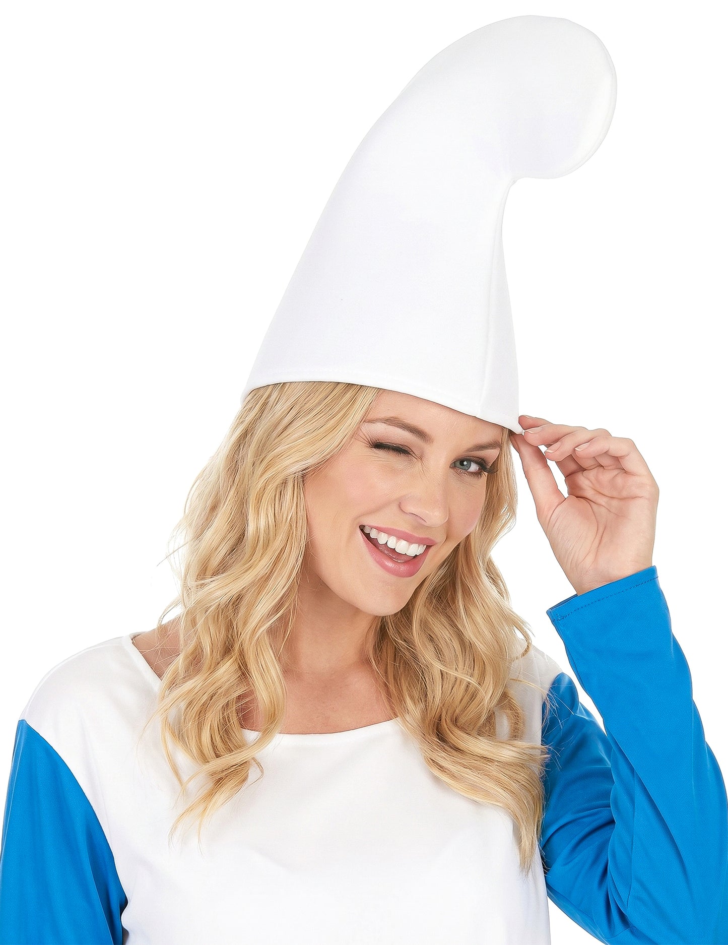 Bonnet lutin blanc adulte
