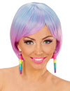 Boucles d'oreilles cones pour femme multicolores