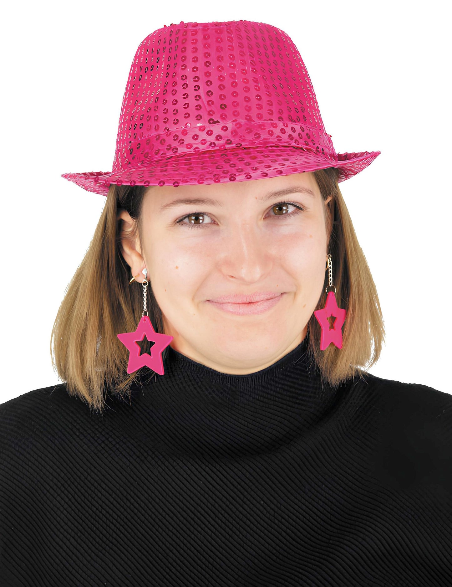 Ružičaste naušnice sa zvijezdama