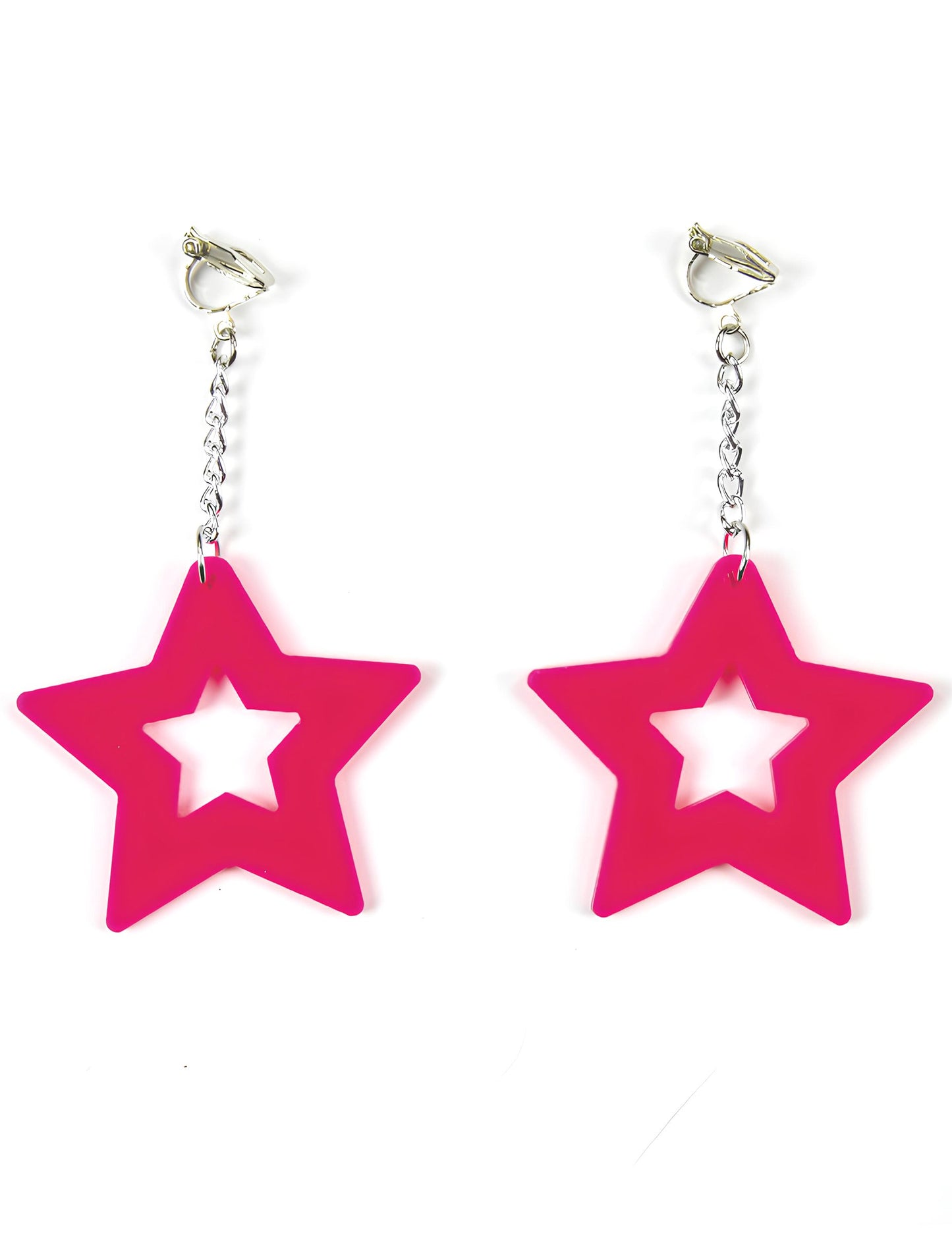 Ružičaste naušnice sa zvijezdama
