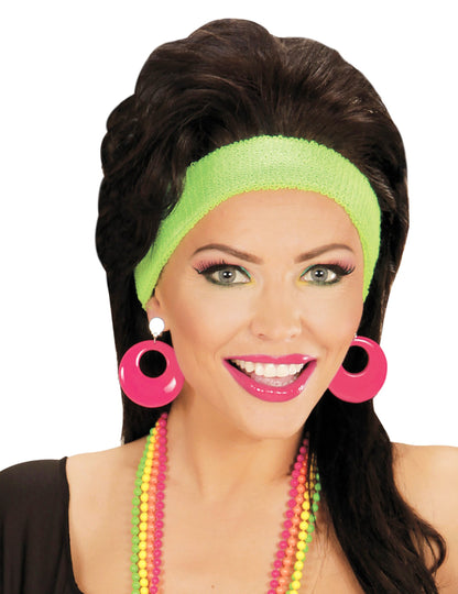 Odrasle fluorescentne ružičaste naušnice