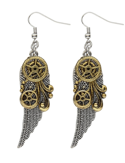 Ropging naušnice i odrasle perje steampunk