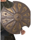 Bouclier bronze pour adulte aux reflets dorés et texture antique
