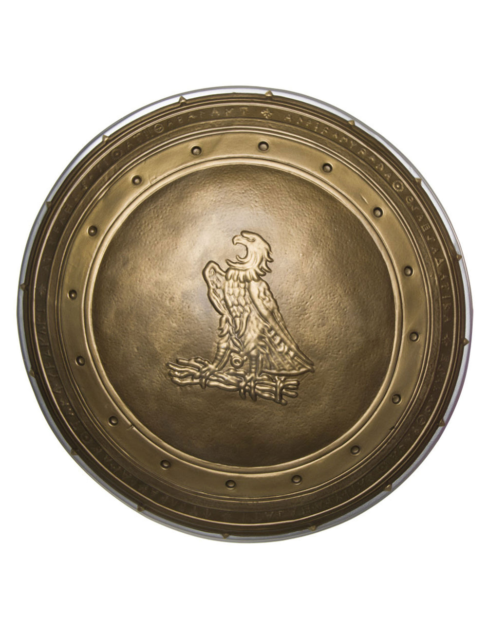 Bouclier en plastique Wonder Woman™ pour adulte bronze avec motif aigle