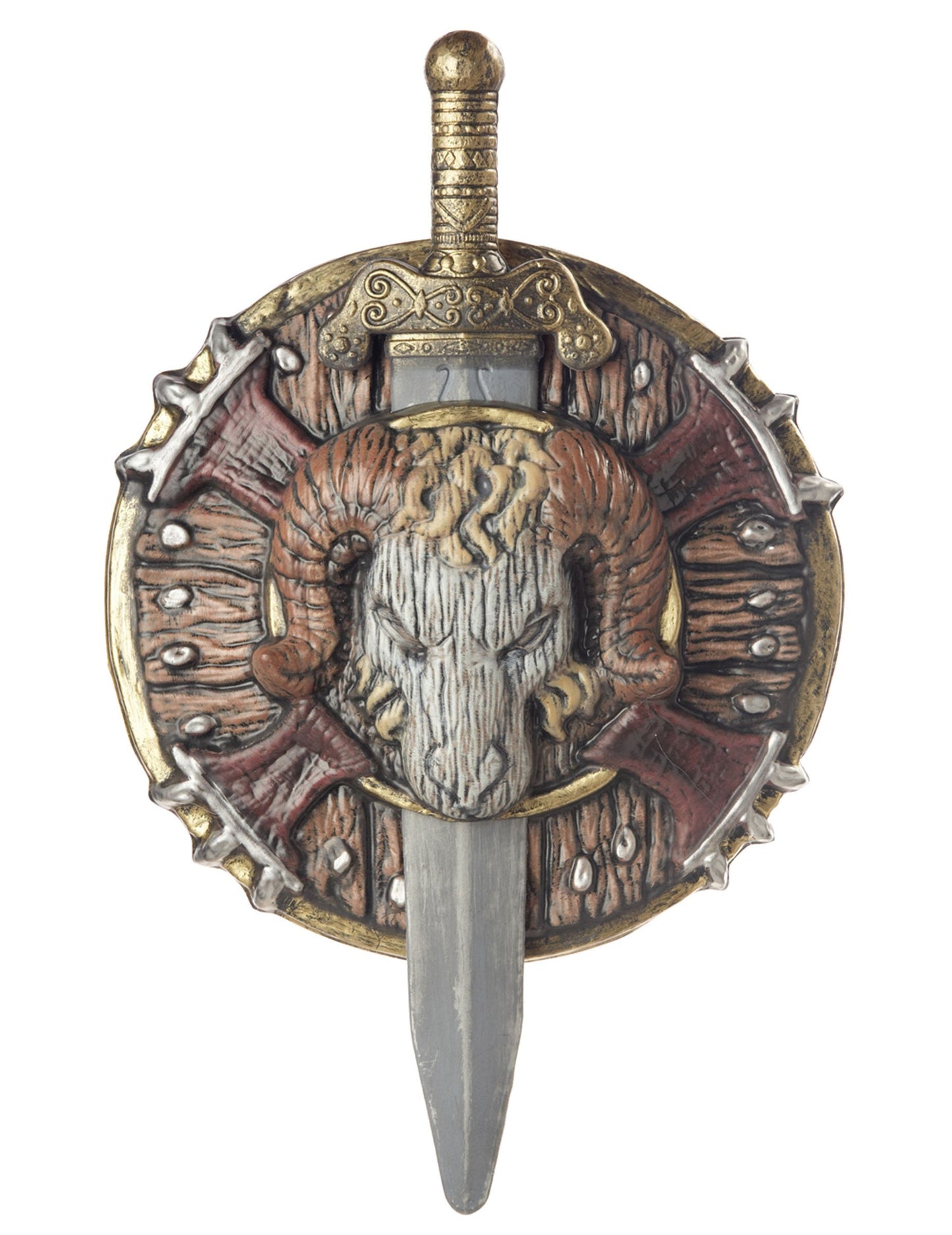 Plastični barbarski štit i mač