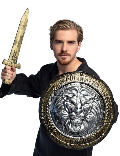 Štit i gladijatorski borbeni mač