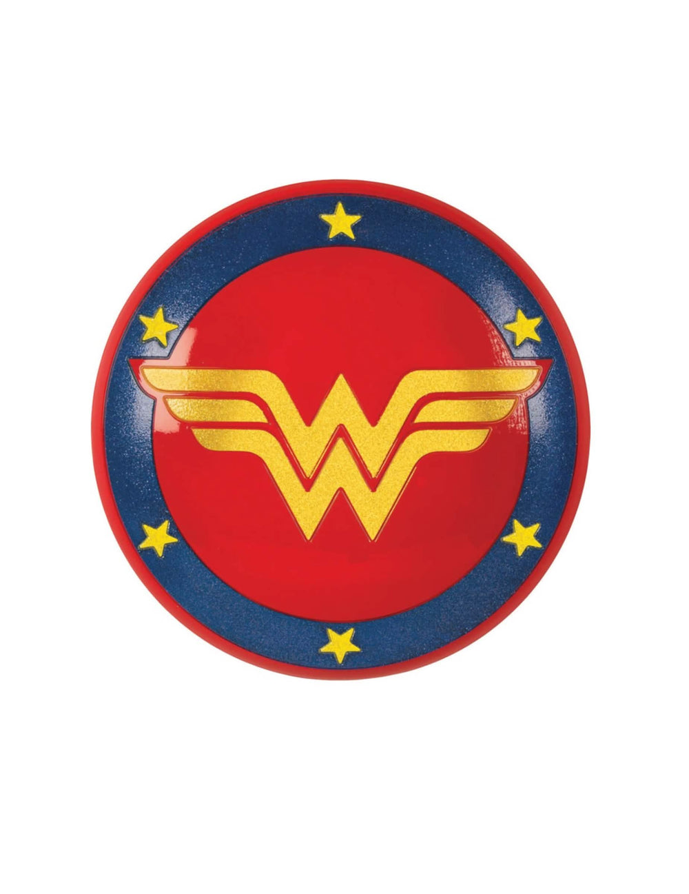 Štit od PVC-a Wonder Woman Super Hero Girls™ za dijete crvena, plava i žuta s zlatnim logotipom