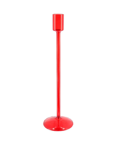 Svijećnjak Elegance od crvenog stakla 30 cm