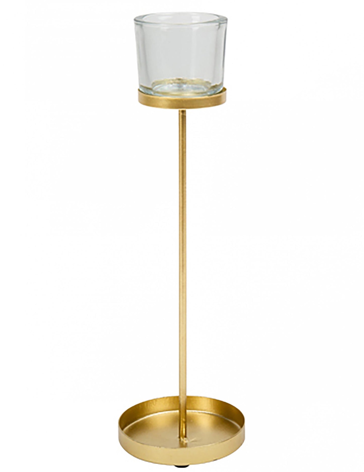 Zlatni metalni podni svijećnjak 32 cm vjenčani i božićni ukrasi