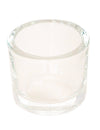 Bougeoir en verre rond pour bougie chauffe-plat transparent