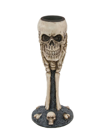 Kosti i lubanje držač svijeća 12.5 cm