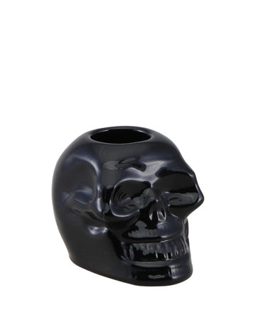 Držač svijeće crne lubanje 5 cm