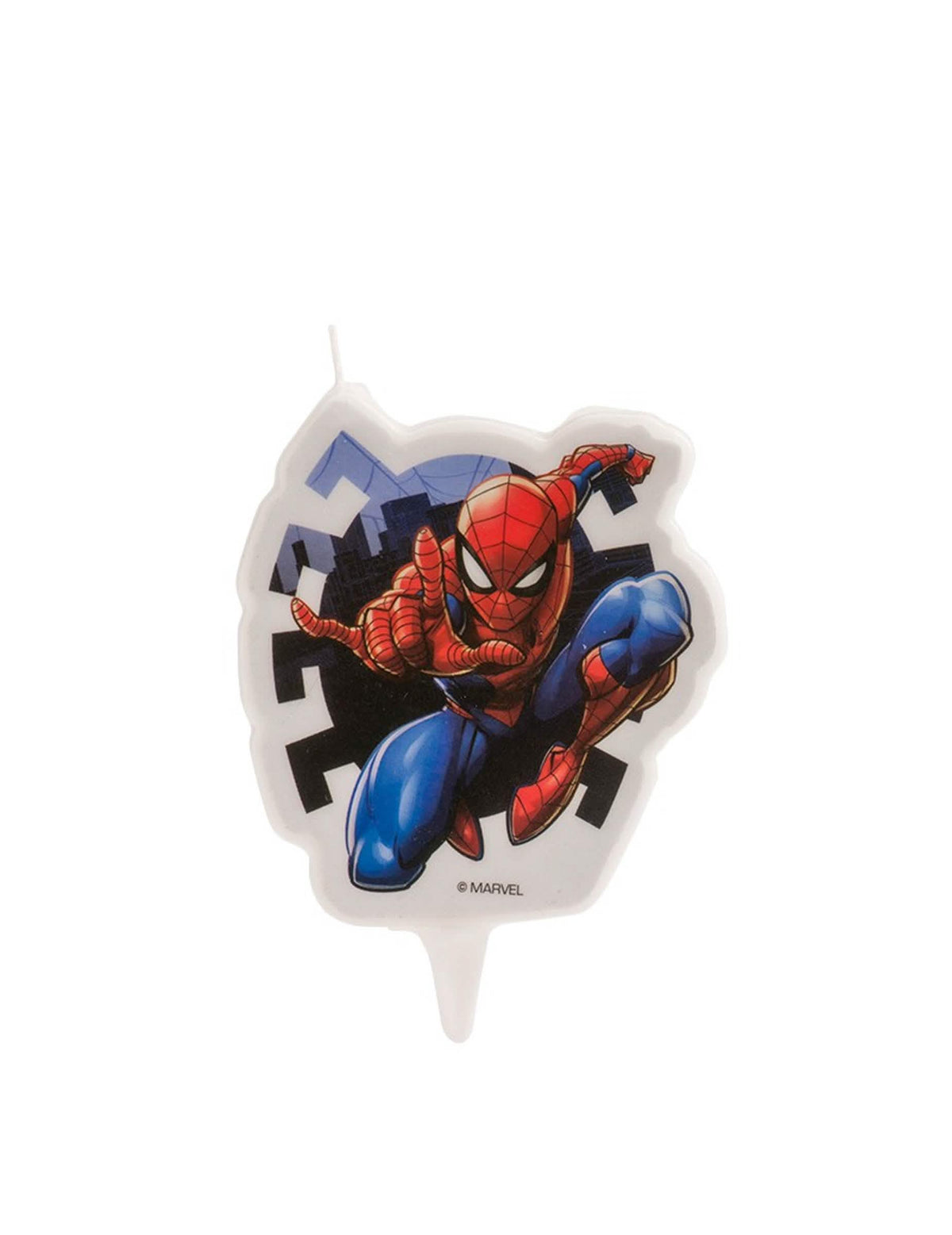 Spiderman rođendanska svijeća za dijete crvena i plava