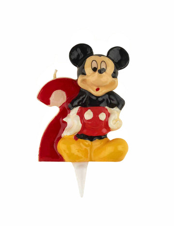 Svijeća u obliku broja 2 Mickey™ 