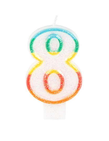 Rođendanska svijeća broj 8 7,5 cm