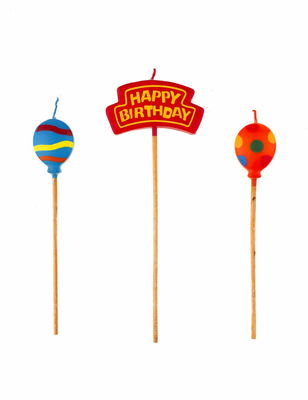 Šarene svijeće Happy Birthday s motivima balona