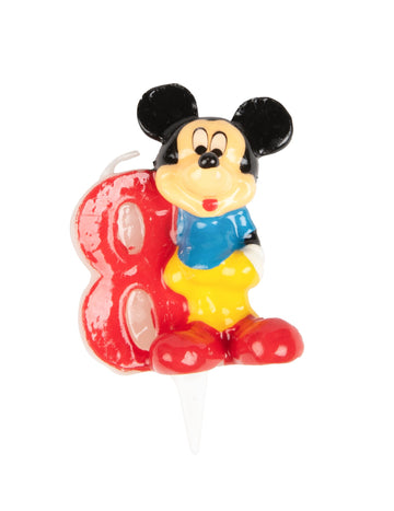 Svjećica u obliku broja 8 Mickey Disney za rođendan 