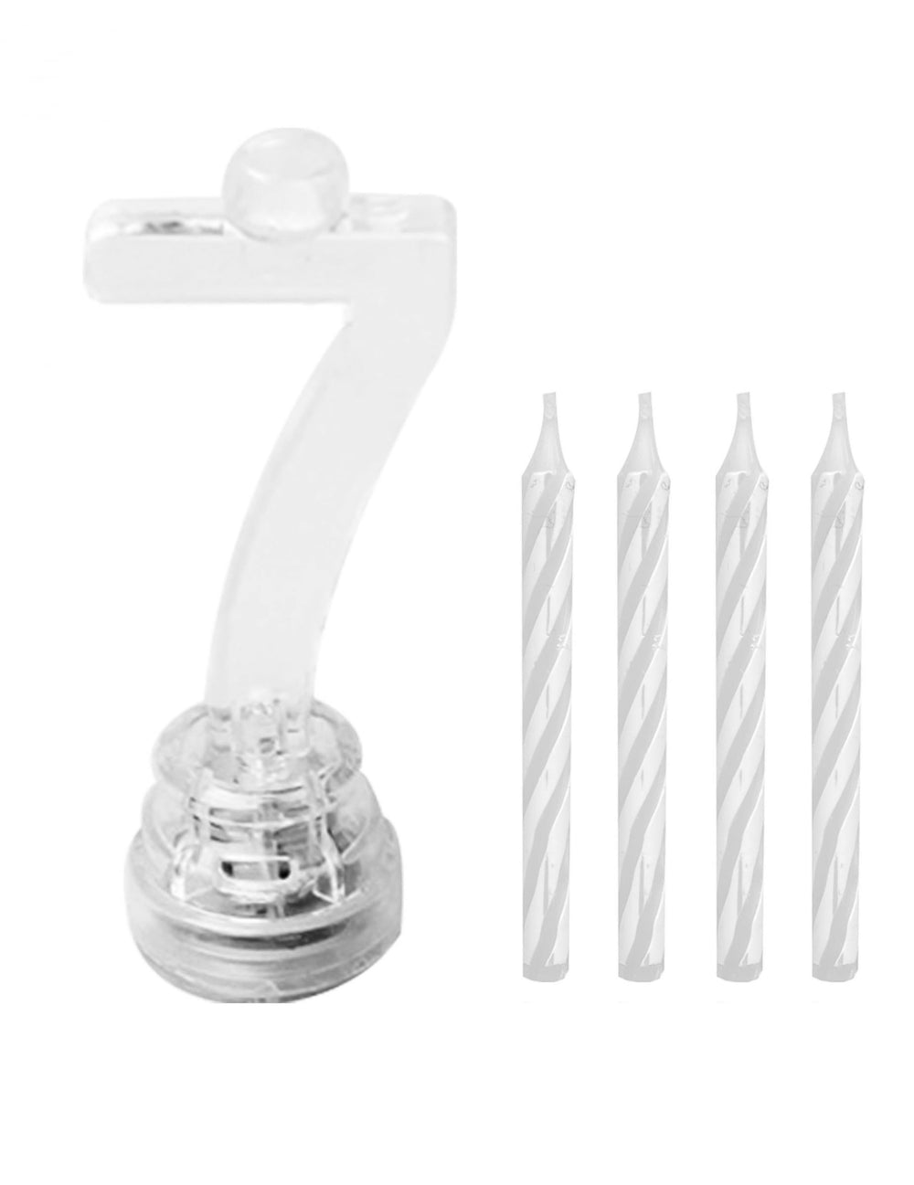 Bougies de rechange fournies avec la bougie lumineuse LED chiffre 7
