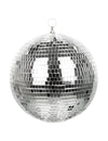 Srebrna disco kugla - L 30 cm