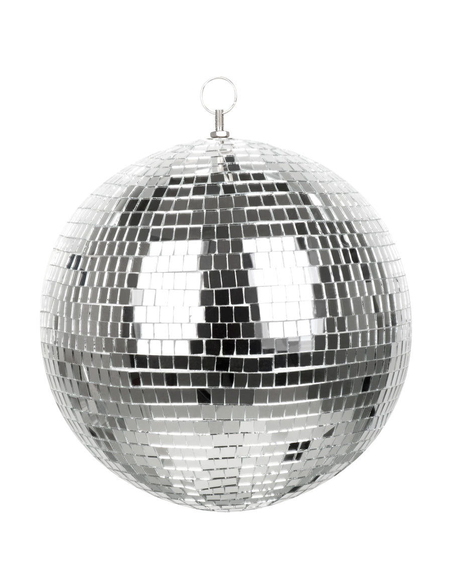 Srebrna disco kugla - L 30 cm