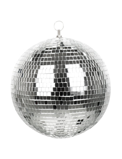 Srebrna disco kugla - L 30 cm