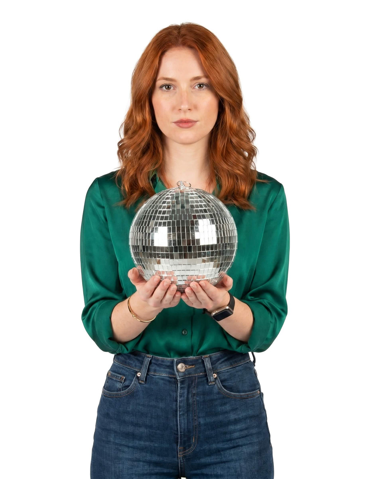 Srebrna disko kugla - M 20 cm