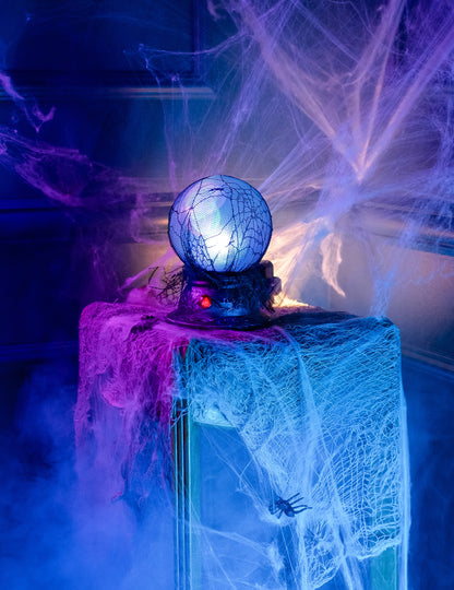 Svjetlosna i zvučna kristalna kugla 19 x 13 cm