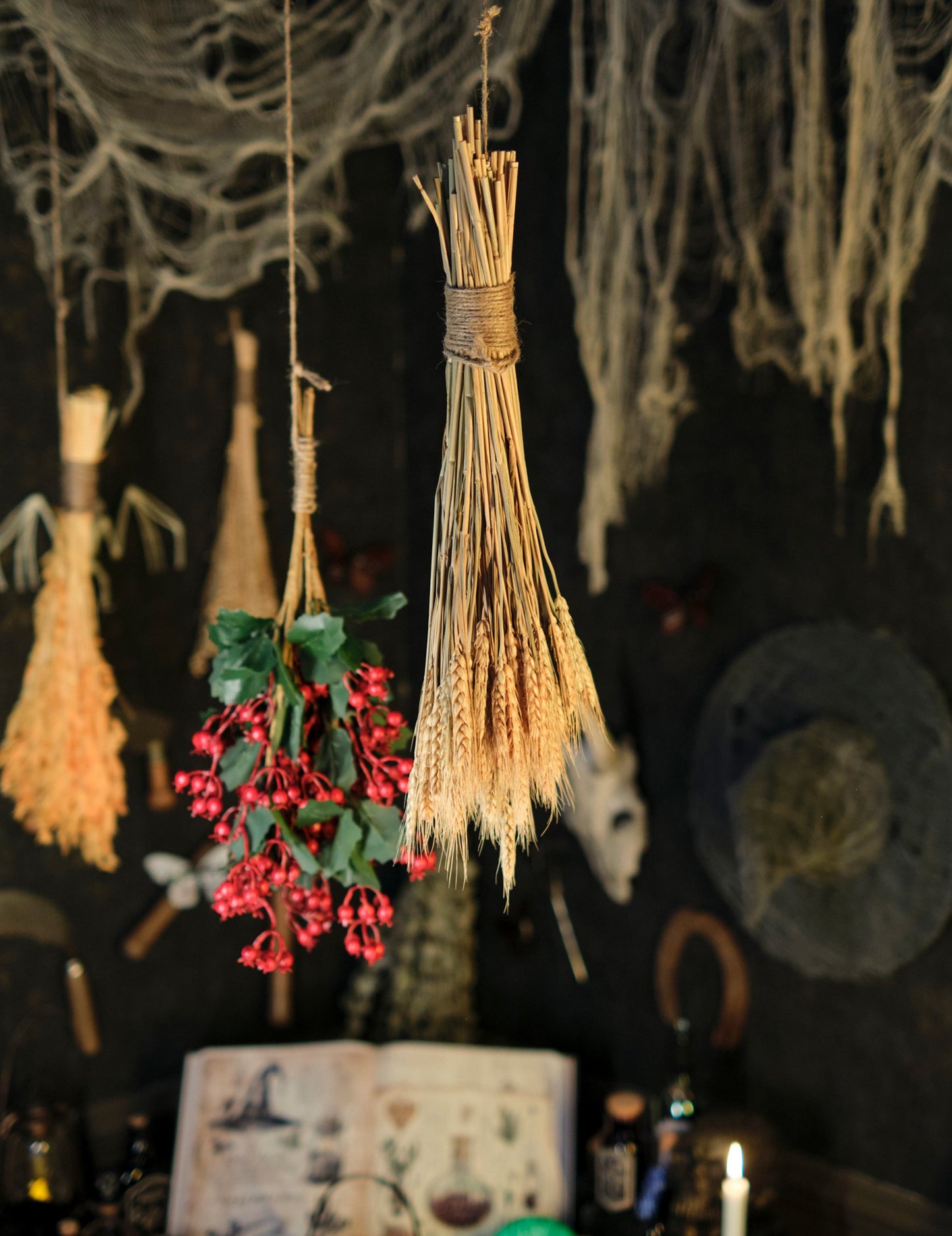 Buket prirodnih ušiju pšenice 60 cm