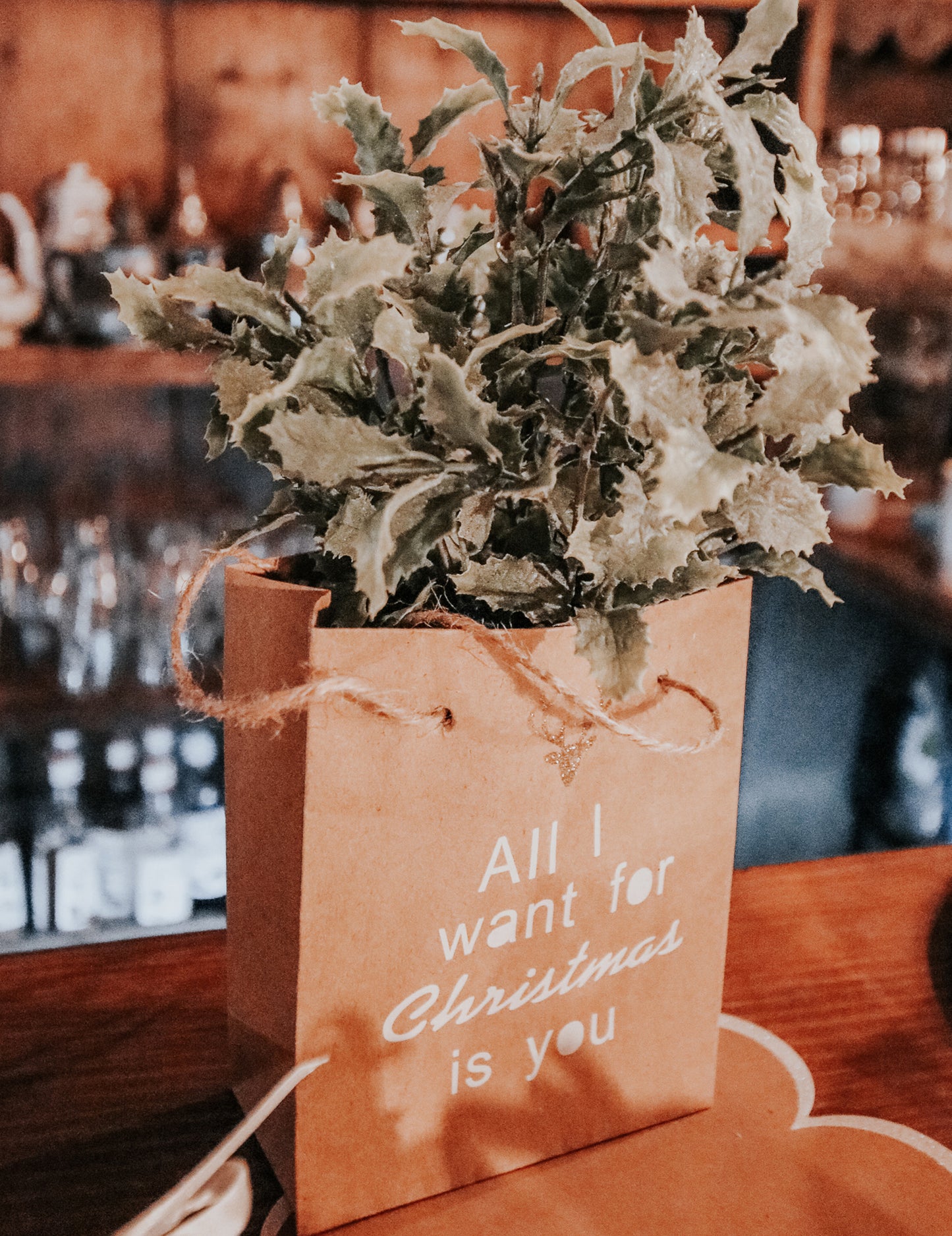 Buket božikovih listova 35 cm 