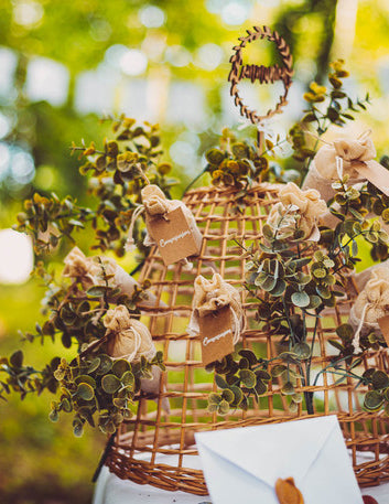 Lišće buketa eukaliptus zeleno 35 cm