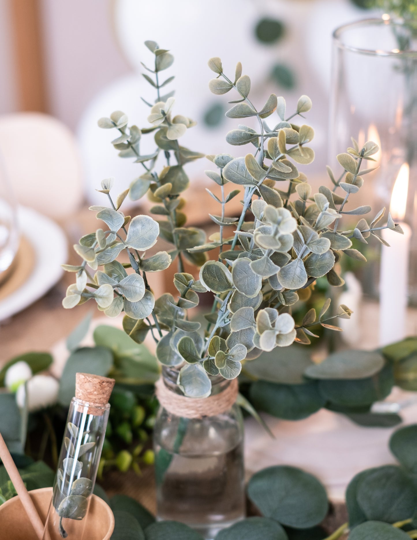 Lišće buketa eukaliptus zeleno 35 cm