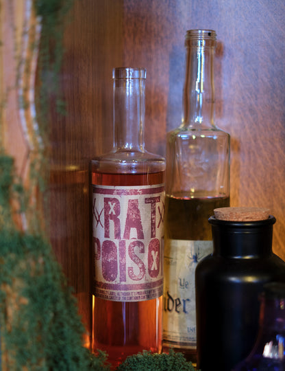 Mat Crna boca apoteka s Cork poklopcem 17 cm 500 ml