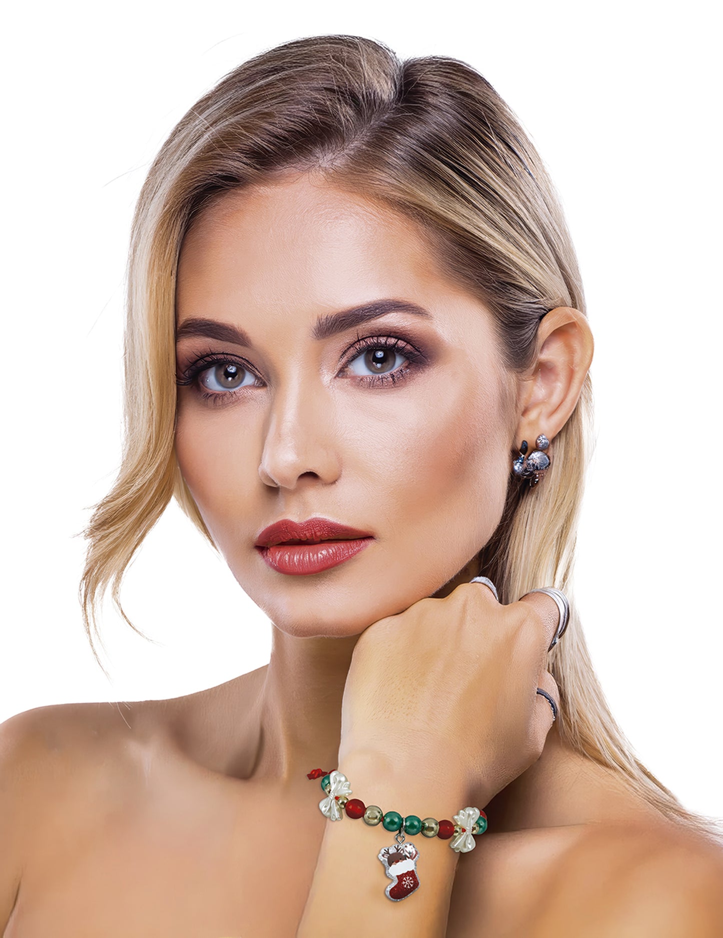 Božićna narukvica od čarape