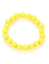Bracelet de perles pour adulte jaune
