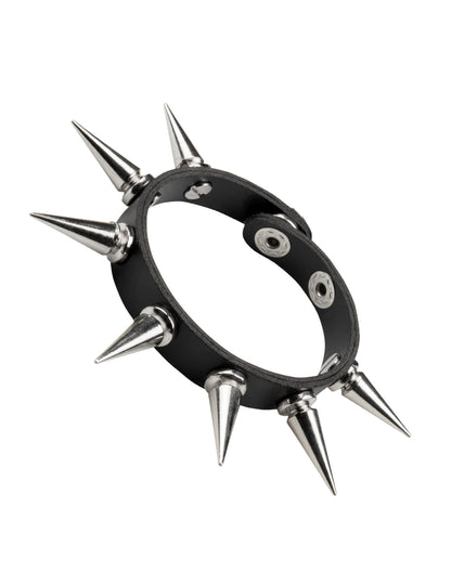 Vue de profil du bracelet punk pour adulte