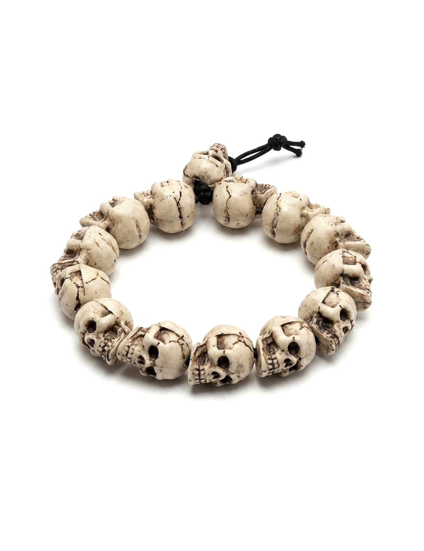 Bracelet têtes de mort adulte