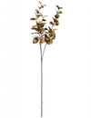 Branche d'eucalyptus pour décoration dorée