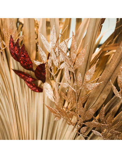 Grana s tankim listovima i bakrenim šljokicama 40 cm 
