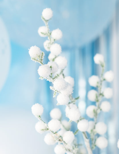 Podružnica bijele smrznute kuglice 52 cm