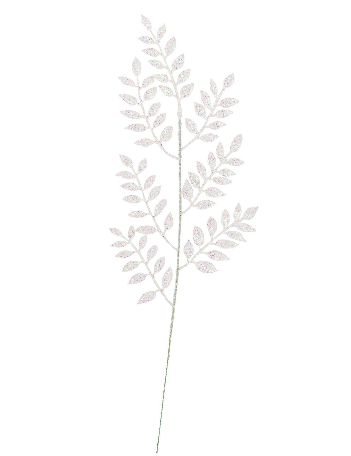 Grana s bijelim šljokicama 45 cm 