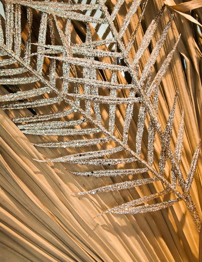 Grana paprati sa zlatnim šljokicama 1m 